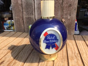 Vintage PABST Blue Ribbon Light-Up Globe