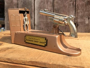 Vintage ASTRO - Wild West Mechanical Bank - with Key