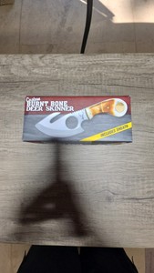 Burnt Bone Deer Skinner Knife
