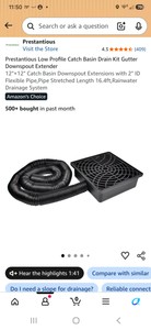 2 Gutter Catch Basin Drain Kits