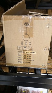 8 inch Black Foyer Light