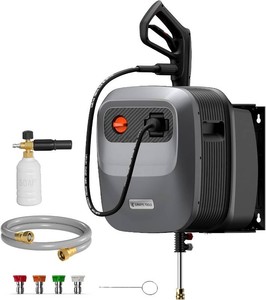 Giraffe Tools 65 Retractable Wall Mount Pressure Washer
