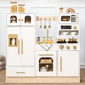 Leeshyah Wooden Play Kitchen Set