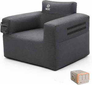 Nice C Inflatable Blow Up Camping Chair with Built-In Pump