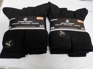 12 pair Black Wear Proof size 10-13...