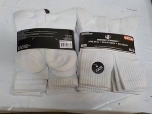 12 pair White Wear Proof size 10-13...