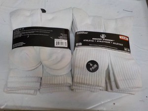 12 pair White Wear Proof size 10-13...
