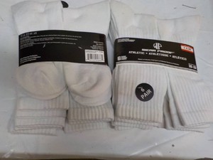 12 pair White Wear Proof size 10-13...