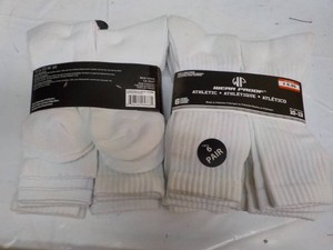 12 pair White Wear Proof size 10-13...