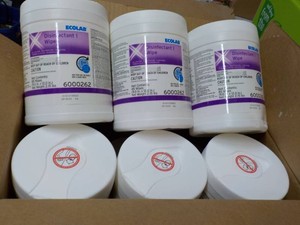 6 Ecolab 85 Wipes each Disinfectant...