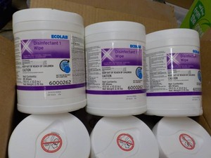6 Ecolab 85 Wipes each Disinfectant...