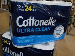 12 Double Rolls Cottonelle 1 ply To...