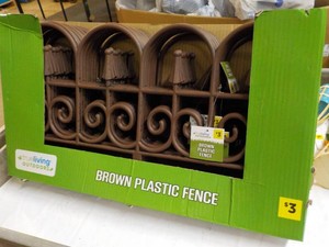 10 Plastic Fences...
