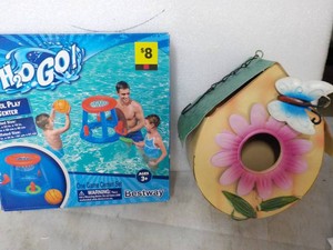Metal Bird House and Summer Toy...