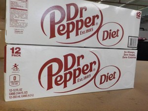 2 x 12 packs Diet Dr Pepper...