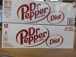 2 x 12 packs Diet Dr Pepper...