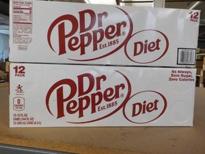 2 x 12 packs Diet Dr Pepper...