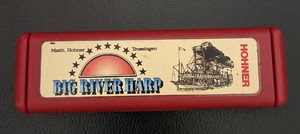 Vintage HOHNER BIG RIVER HARP 590 - Key of C Made in Germany. One Of The Best Made .&nbsp Includes the Harmonica Case.&nbsp Excellent Condition.