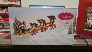 St. Nicholas Square Santa & His Sleigh Fly Away
