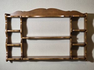 Traditional Wood Wall Curio and Display Shelf