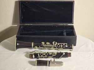 Antique French Couesnon and Cie Paris Clarinet with Case