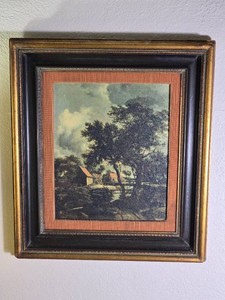Framed Old World Pastoral Landscape Print