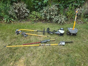 Ryobi Expand It Gas Power Head and Lawn Tool Attachment Collection