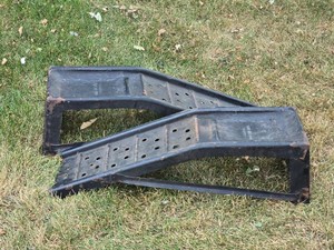 Pair of Heavy Duty Steel Automotive Service Ramps