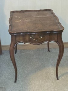 French Provincial Cabriole Leg Side Table