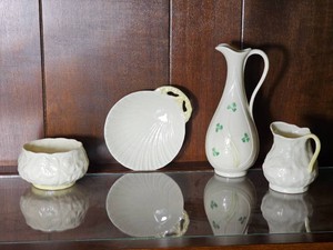Belleek Vases Group