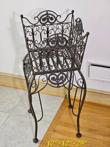 Scrolled Iron Plant Stand