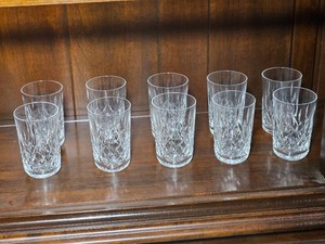 Waterford Crystal Flat Lismore Tumblers 10 Count