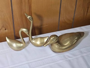 MCM Brass Duck and Swans