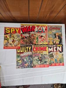 War, Crime & Romance Vintage Comic Group