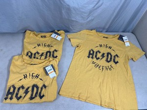 3 New ACDC Ladies T-Shirts - Size Small