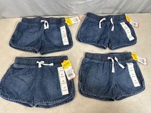 4 New Drawstring Denim Kids Shorts - Size 4T