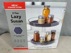 New Spectrum Hexa Lazy Susan Cabinet Organizer