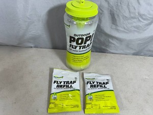 New Rescue Pop Fly Trap with 2 Refills