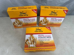 3 New Boxes of Tiger Balm Pain Relieving Hydrogel Patches