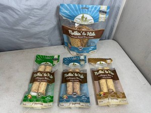 4 New Bags of Fieldcrest Collagen Based Dog Chews