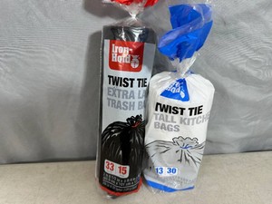 2 New Packs of Trash Bags - 13 Gallon and 33 Gallon