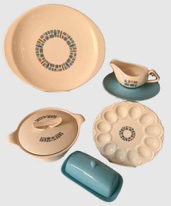 Vintage Temporama Dura-Gloss Serving Pieces
