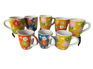 Coffee Mugs - Debra Valencia Blue Harbor Collection (Lot of 8)