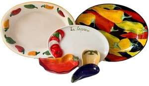 Vegetable Serveware - Williams-Sonoma Clay Art Jardin Potager Mixed Lot