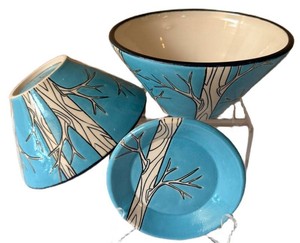 Art Pottery Bowls & Plate Set - Vitko Signed (Lot of 3)