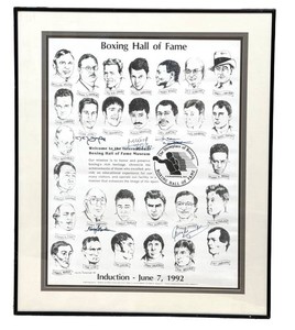 Boxing Hall of Fame Signed Framed Print 1992 Induction