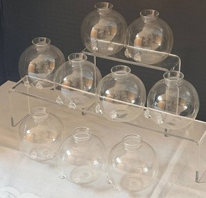 Clear Glass Bud Vases SKU J28892-0000 9-Piece Set