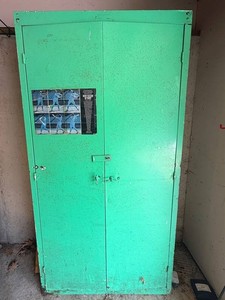 Vintage Locker From Comiskey Park Visiting Clubhouse Storage Cabinet for Joe McNamara