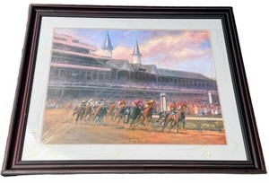 G - Framed Print - Celeste Susany Derby Day Signed & Numbered