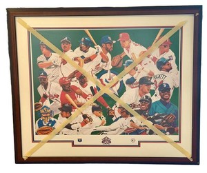 G - Vintage Framed Baseball Print 1995 Texas Rangers All-Star Game